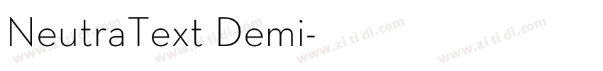 NeutraText Demi字体转换
